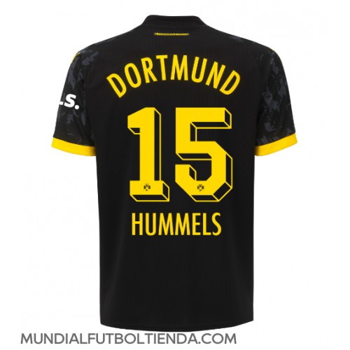 Camiseta Borussia Dortmund Mats Hummels #15 Segunda Equipación Replica 2023-24 mangas cortas